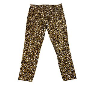 Old Navy Pixie Ankle Leopard Print Pants Sz 6